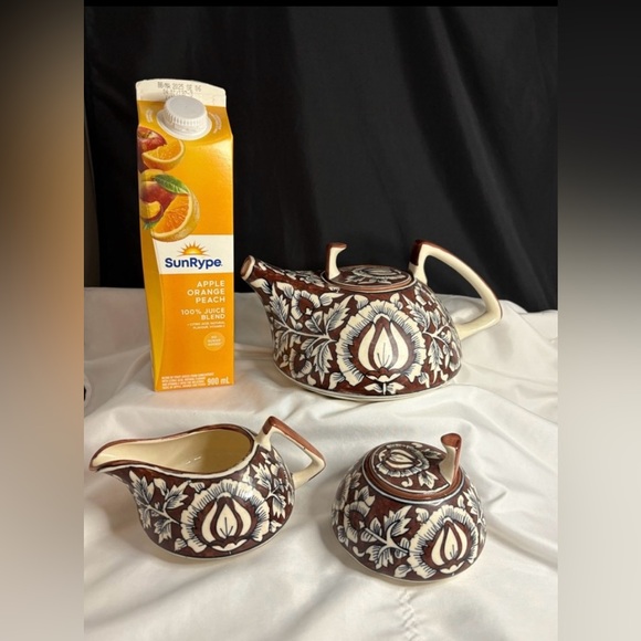 India meets Indie Other - Mungal hand painted tea set/Unravel India